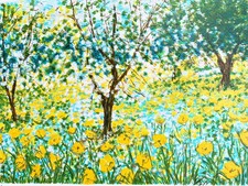 Michele Cascella - Senza titolo - Serigrafia vintage originale con certificato.