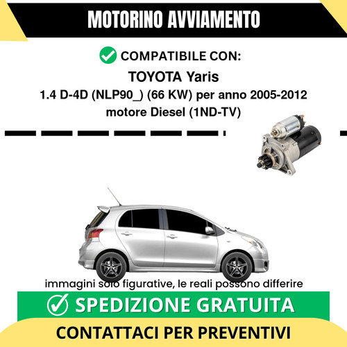 Motorino avviamento toyota - motorino,