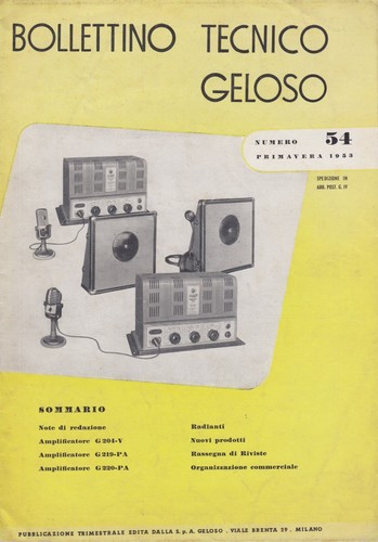 Bollettino tecnico geloso - bollettino,
