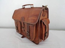 Nuovo da Uomo Pelle Borsa Mac