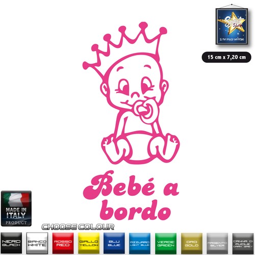 Bebè bordo adesivo - a, sticker
