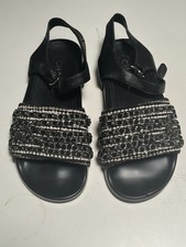 Sandali papà Chanel tweed