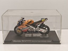 HONDA RC 211 V VALENTINO ROSSI 2002 MOTO SCALA 1/24 DIE CAST MODEL GRANDI MOTO