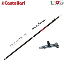 ASTA PNEUMATICA TELESCOPICA CASTELLARI CARBONIO 200-340 CM CON RUBINETTO