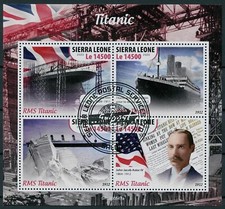 F420 SIERRA LEONE RMS TITANIC NAVI TRANSOCEANICHE