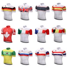 Maglia squadra ciclismo manica corta uomo/donna bici bicicletta ciclismo shirt top