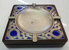 Posacenere Vintage Design OTTAVIANI Argento Smaltato anni 70 80 Modernriato