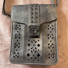 Minicat Tracolla Small Adj Strap 7,5x5,5" Blocco RFID Senza Marchi Pelle Vegan Brn