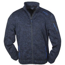 Giacca in pile effetto maglia