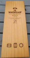 Empty Wooden Macallan 21 Fine Oak Whisky box
