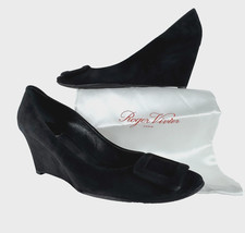 Roger Vivier Suede Wedge Heels