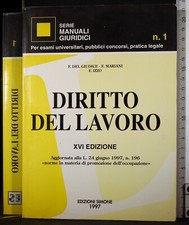 Diritto del lavoro xvi - del,