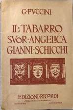 PUCCINI Giacomo. IL TABARRO /