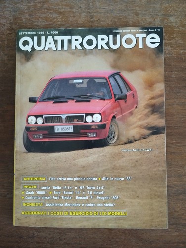 1986 quattroruote settembre - 1986, 09