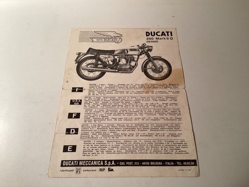 Ducati pagina depliant - , 250