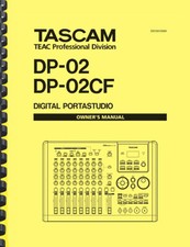 Tascam DP-02 DP-02CF Digital Portastudio MANUALE DEL PROPRIETARIO 