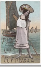 Sussex; Play Up, Redwell PPC Glitter Decorated, Unposted c 1910's