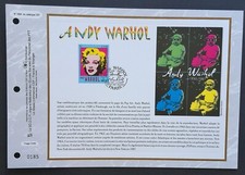 Feuillet CEF 1er jour 1684 2003 Andy Warhol Marylin 
