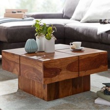 FineBuy Tavolino Salotto Legno