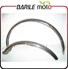 Coppia Parafanghi Bici R - Bacchetta - 26" Inox Cromati + Aste e Morsetti UOMO