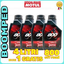 4 LITRI OLIO MOTUL 800 FACTORY LINE OFF ROAD 100% SINTETICO 2 T 104038 04MO08