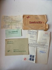 LAMBRETTA INNOCENTI 125 d ld  1954 libretto USO MANUTENZIONE Filotecnica Trieste