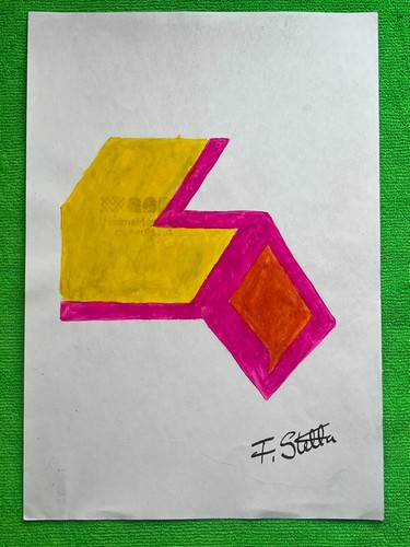 Frank stella disegno quadro - e,
