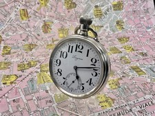 Longines Stile Ferrovia 1900 . Metallo . OROLOGIO TASCA