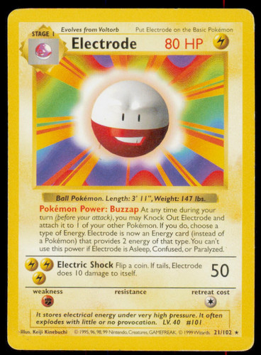 Electrode 102 rare base set - rare,