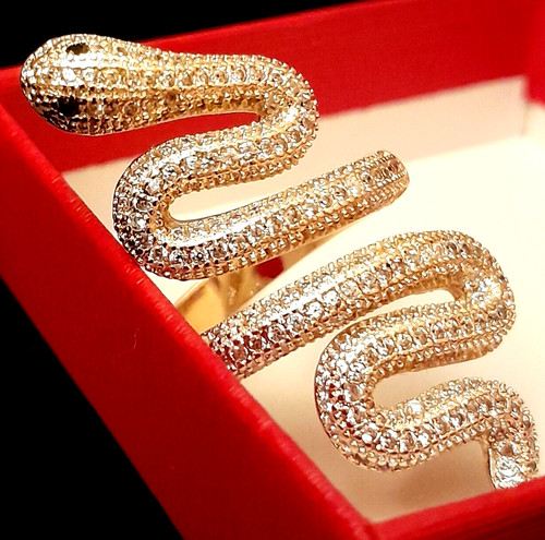 Pregiato anello serpente - pregiato,