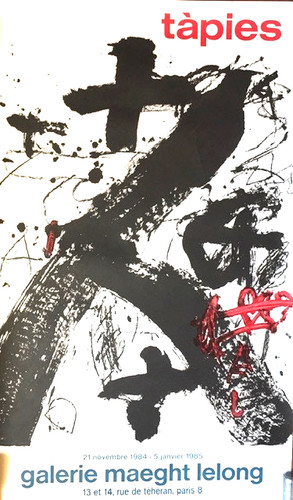 Tapies affiche 1985 galerie - 1985,