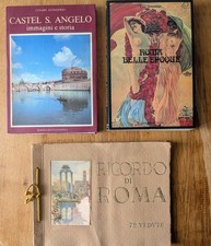 lotto libri e vedute di Roma. Belle Epoque, Castel Sant'Angelo, Ricordo di Roma