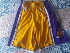 PANTALONCINI SHORT ADIDAS BASKET NBA LAKERS. LITTLE PICCOLI