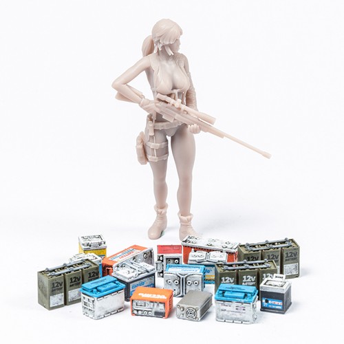 Modellino sniper girl - modellino, 1/35