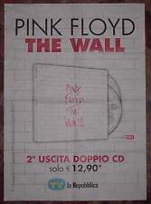 PROMO POSTER PINK FLOYD The Wall Waters Gilmour CD DVD LP Vinyl