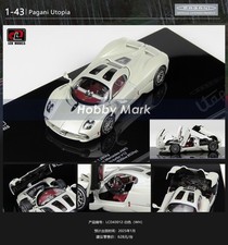Modelli LCD 1/43 Pagani Utopia Diecast Full Open Super Car Bianco NUOVO 2025