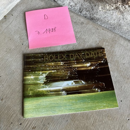 Rolex day date - booklet, /