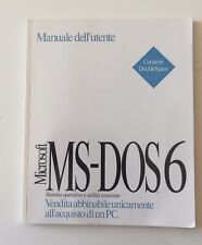 Microsoft MS DOS 6.0 Manuale Italiano Originale Sistema Operativo