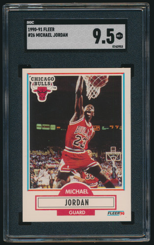 1990 fleer michael jordan 26 - fleer, #26