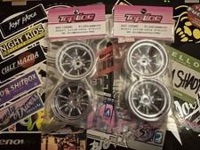 Topline Watanabe Drift Rc Ruote In Cromo 12mm Offset Yokomo Overdose Reve-D
