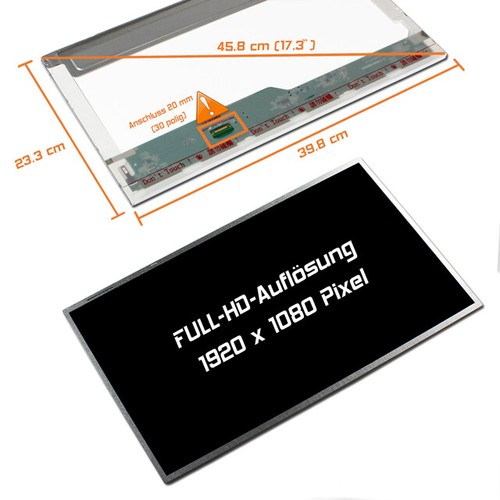 Display led lucido - 17,3",