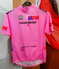 maglia rosa t shirt giro italia 85  vintage bike esta the gazzetta santini xl