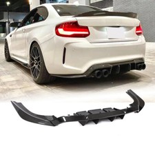 Per BMW F87 M2 M2C diffusore labbro paraurti posteriore forgiato e fibra di carbonio e nero lucido