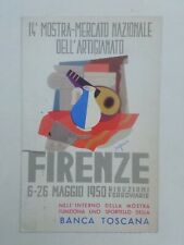 CARTOLINA 14° MOSTRA MERCATO ARTIGIANATO FIRENZE PUBBLICITARIA BANCA TOSCANA 