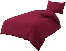 Copripiumino puro cotone 100% tinta unita morbido dotato di federa/e Vari colori