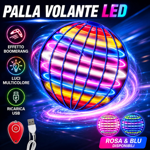 Palla volante led boomerang - led,