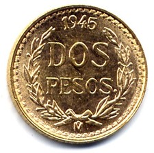 Mexico : 2 pesos 1945 M - Dos