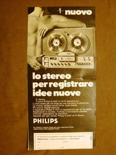 Registratore stereo Philips Pubblicità vintage anni '70