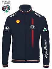 Felpa full zip ALFA ROMEO Racing classic corse auto + stickers omaggio