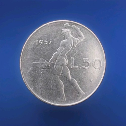 Moneta italia lire 1957 - 50,